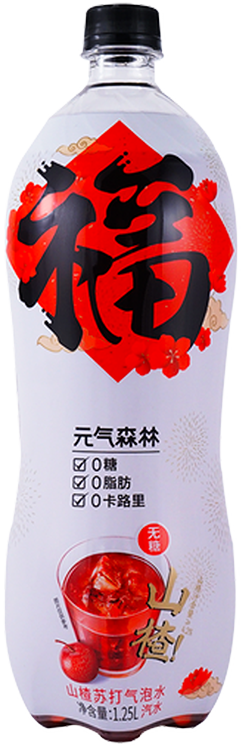 GF Sparkling Water Hawberry Blast Flavor 元气森林 苏打气泡水 山楂味 6btls*1250ml