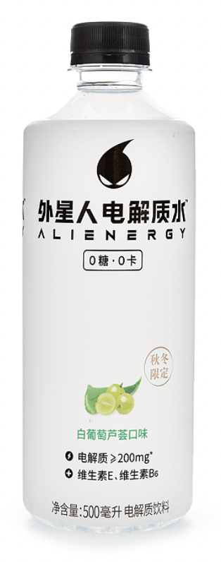 GF Alienergy Electrolyte Drink (White Grape & Aloe) 元气森林 外星人电解质水 白葡萄芦荟 15btls*500ml