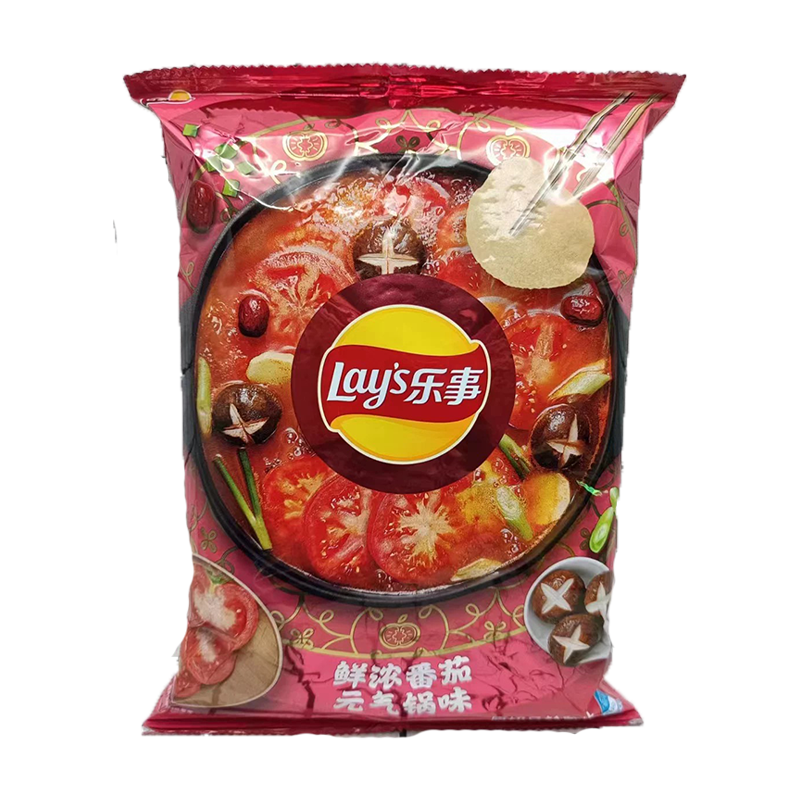 Lay's Potato Chips (Tomato Style Hot Pot) 乐事 鲜浓番茄元气味薯片 袋装 22bags*70g