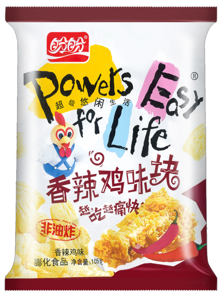 PanPan Rice Cracker Spicy Flavor 盼盼 麦香鸡味块 香辣味 32bags*105g
