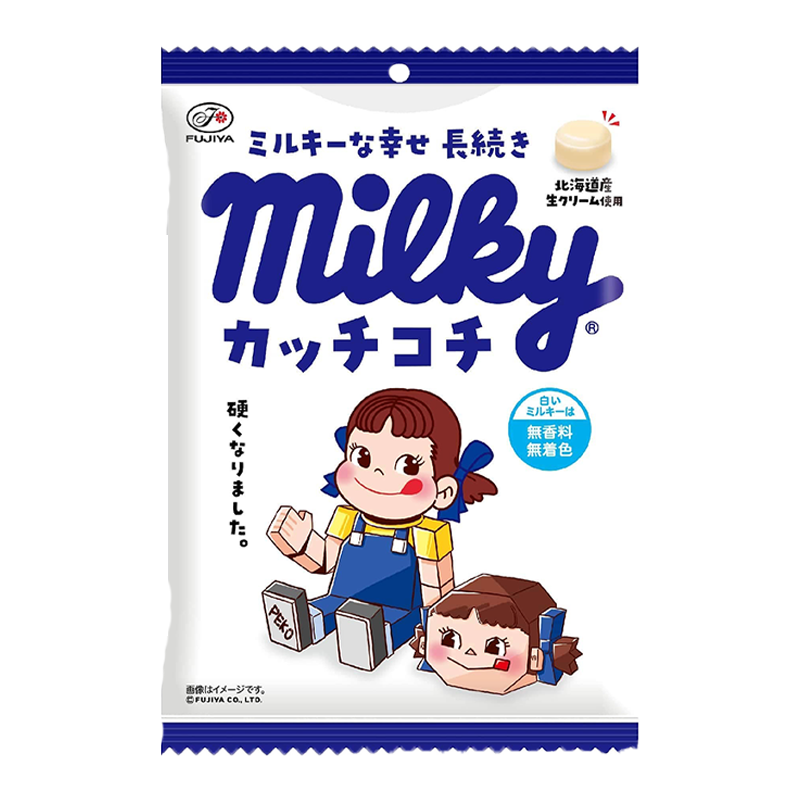 FUJIYA Katchkochi Milky Bag 不二家 Milky牛奶硬糖 (白藍11724) 17151 48packs*80g