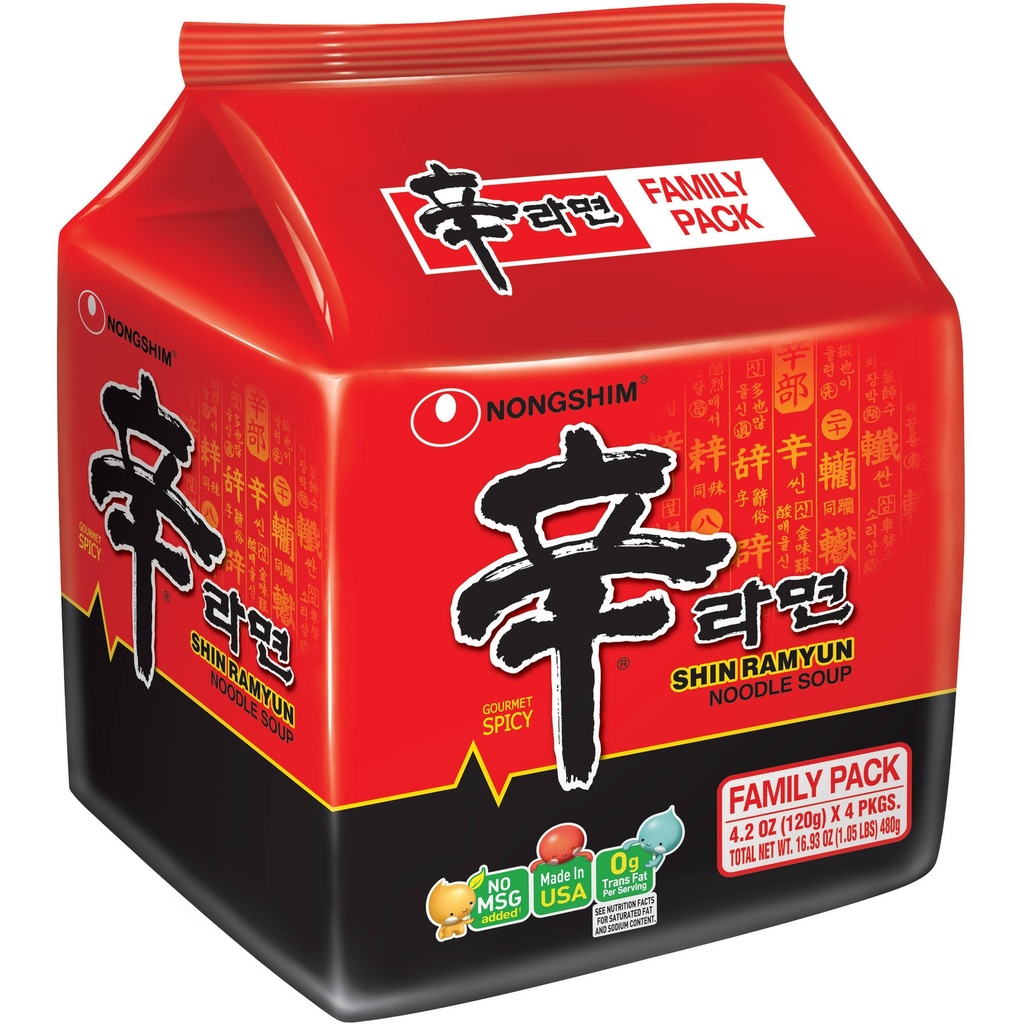NS 101004224 Shin Ramen 农心 辛拉面 4连包 063383 4packs*4bags*120g