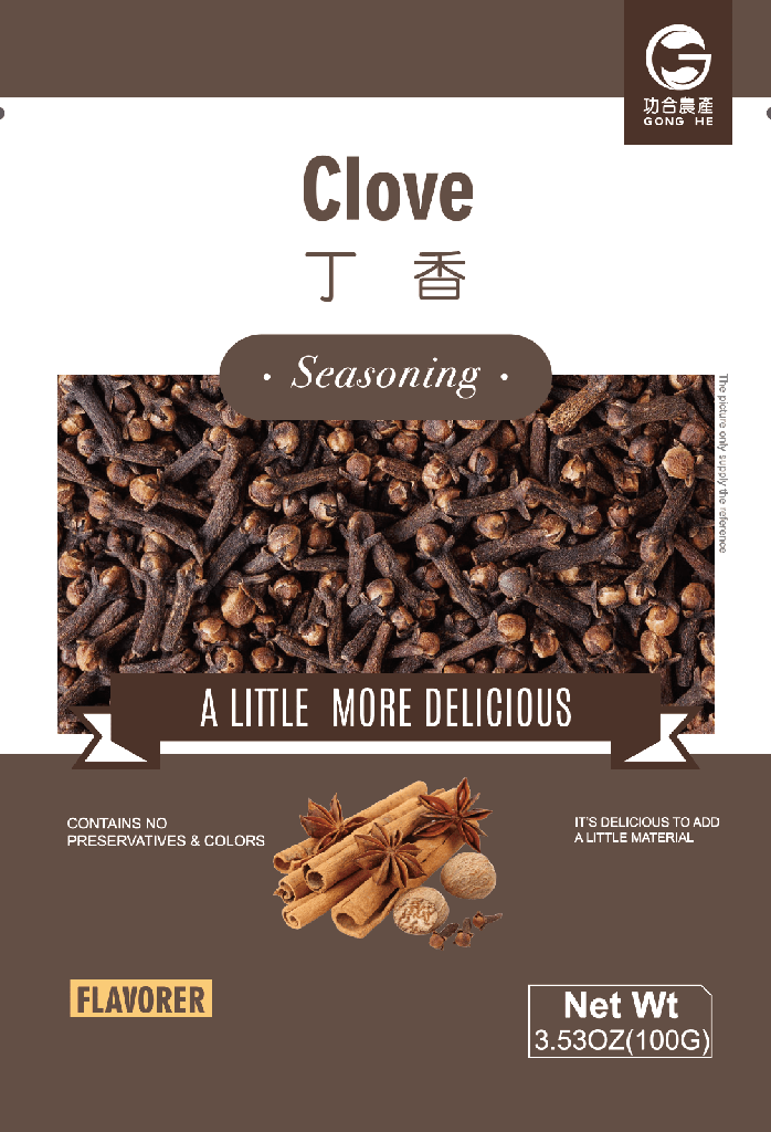 GHNC Clove 100g×100bags/cs 功合农产 丁香[小] - 箱 100bags*100g