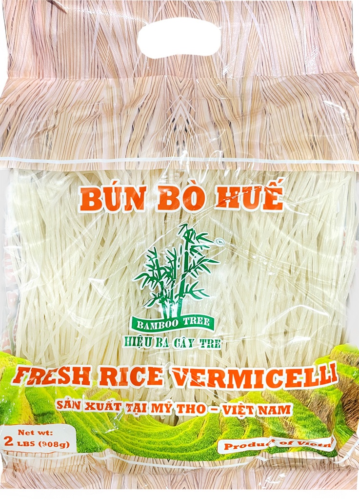 Bamboo Tree Rice Vermicelli (Bun Bo Hue) 三竹牌 顺化牛肉檬粉 980g 18bags*908g