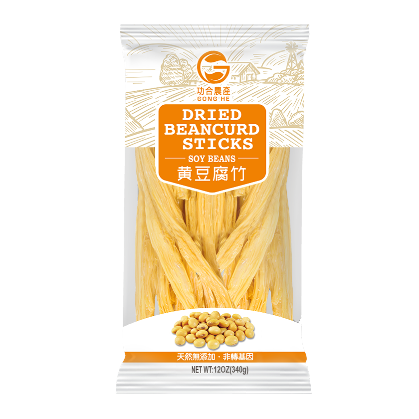 GHNC Dried Beancurd Sticks Soy Beans 功合农产 黄豆腐竹 14bags*340g