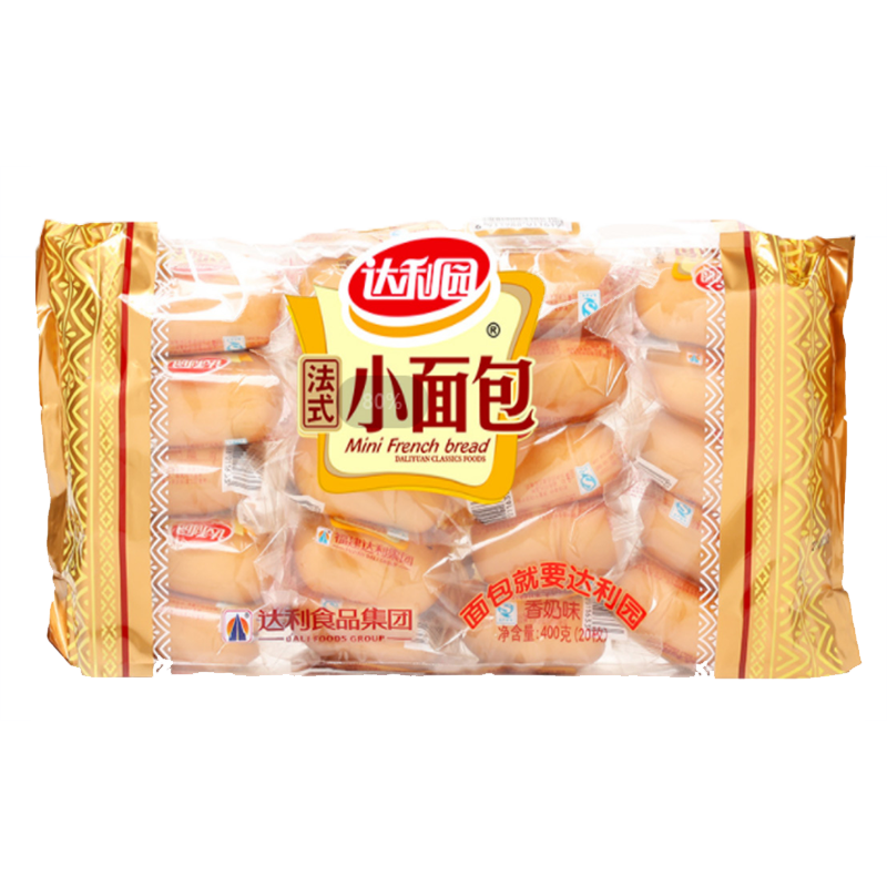 Daliyuan Mini French Bread with Milk Flavor 达利园 法式小面包 香奶味 400g 12bags*400g