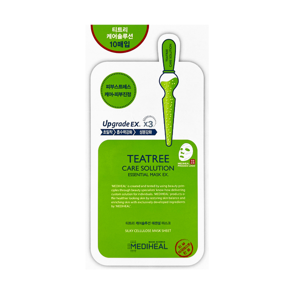美迪惠尔 茶树针剂祛痘收毛孔控油面膜 10片入 50/cs MEDIHEAL Teatree Care Solution Essential Mask 10 sheets 50/cs
