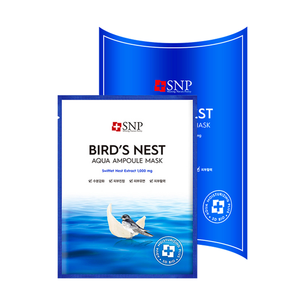 snp水库面膜（新版）十片入 20/cs SNP Bird’s Nest Aqua Ampoule Mask 10pcs 20/cs