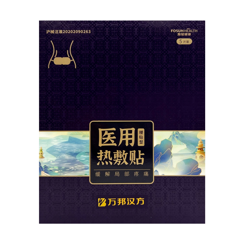 万邦汉方医用热敷腰贴 5片/盒 50/cs