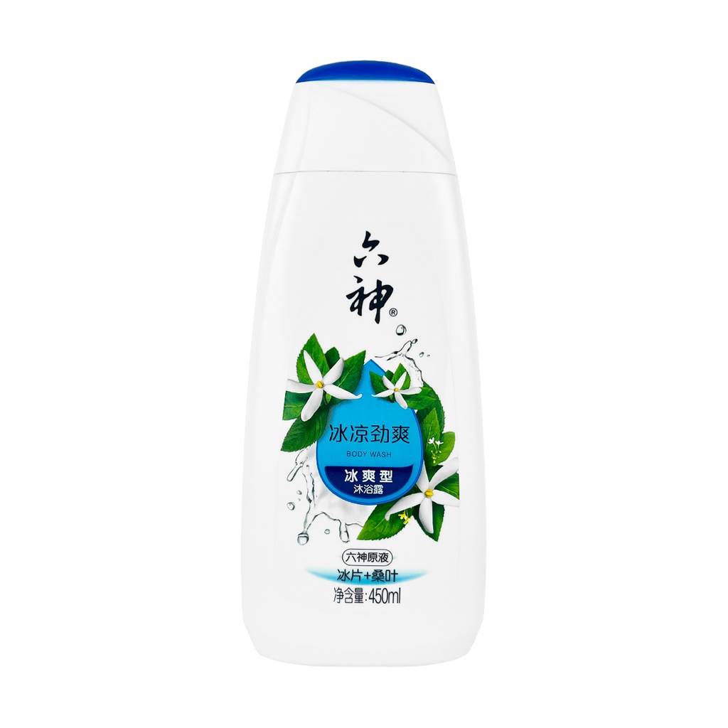 六神冰凉超爽沐浴露 冰片+桑叶 450ml 20/cs
