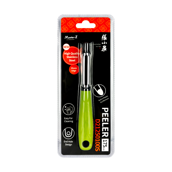 张小泉华子系列刨皮刀（青春绿）-D21250100S 120/cs Zhang Xiao Quan household peeler Green -D21250100S 120/cs