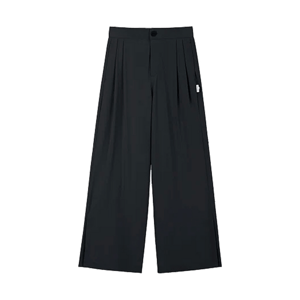 蕉下冰触系列沁风防晒阔腿裤（十分裤）云碳黑155/64A(S) 40/cs Beneunder CoolMax Sun Protective Loose Pants Wide Leg Pants UPF50+, Black, Size S 40/cs