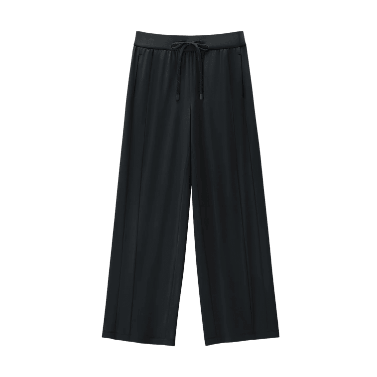 蕉下冰触系列漾动女士户外阔腿防晒裤漫暮黑155/64A(S) 60/cs Beneunder Sun Protective Loose Pants Wide Leg Pants UPF50+, Black, 155/64A S 60/cs