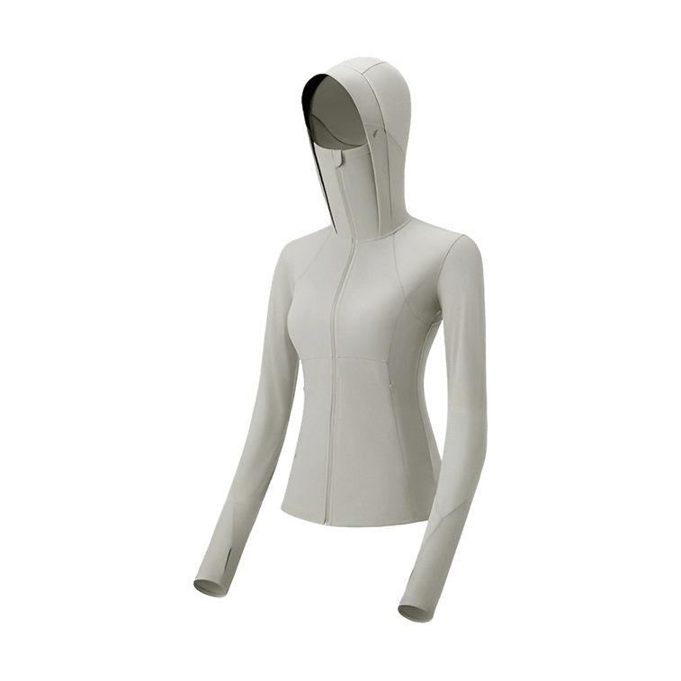 蕉下女士凉感修身运动防晒衣AL90024-冷茶灰-165/88A(L) 50/cs Beneunder Women's Cool Slim Sports Sun Protection Clothing AL90024-Cold Tea Gray-165/88A(L) 50/cs