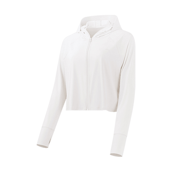 蕉下女士防晒服 冰触系列-兰德披肩（霜云白）-155/80A(S) 40/cs Beneunder UPF 50+ Sun Protection Cooling Shirt for Women - S White 40/cs