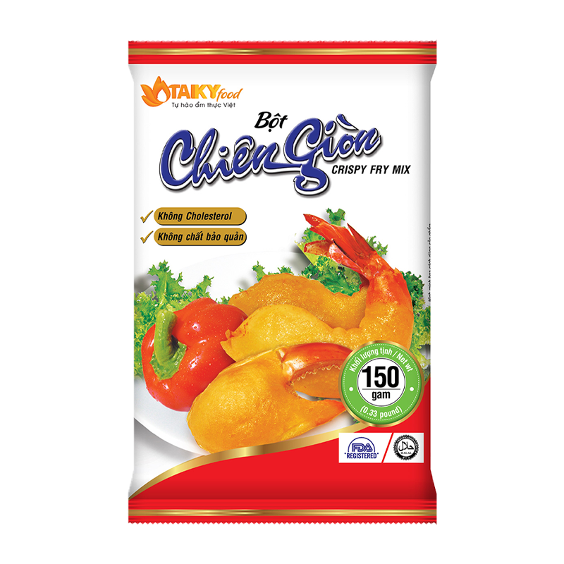 TAI KY FOOD Crispy Fry Mix - RED 财记粉业 脆炸粉 (红) 48bags*150g (Bot Chien Gion Do)