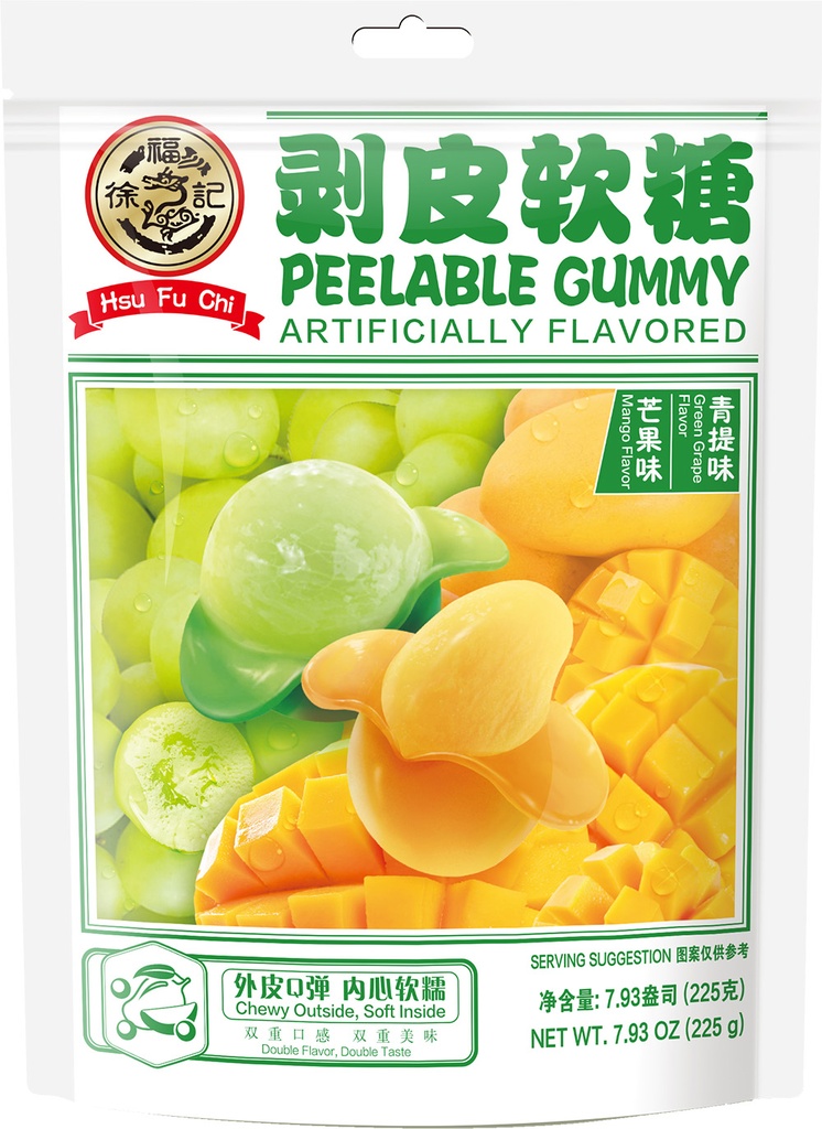 HSU FU CHI Mixed Fruit Flavor Peelable Gummy 徐福记 剥皮软糖 混合口味 20bags*225g