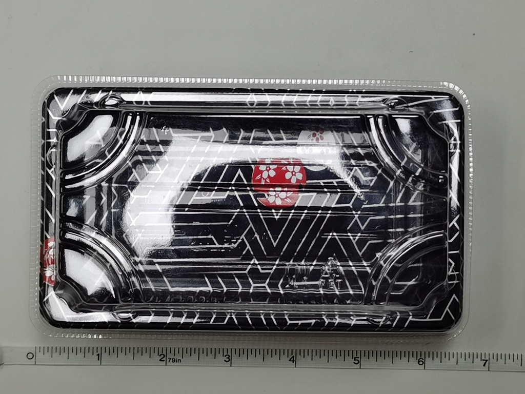 Silver printed sushi box XW-1101# | 银色印花寿司盒XW-1101# 1ctn*400pcs