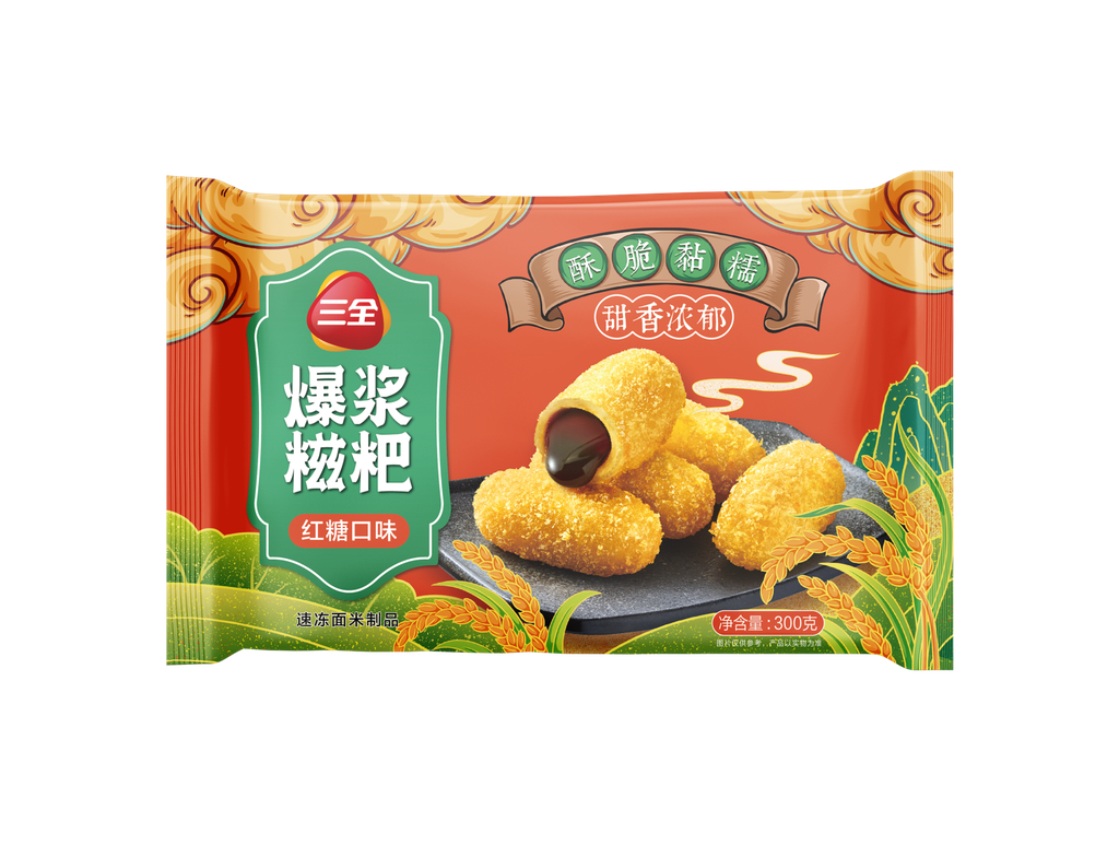 SanQuan Brown Sugar Glutinous Rice Stick | 三全 红糖糍粑 20boxes*300g