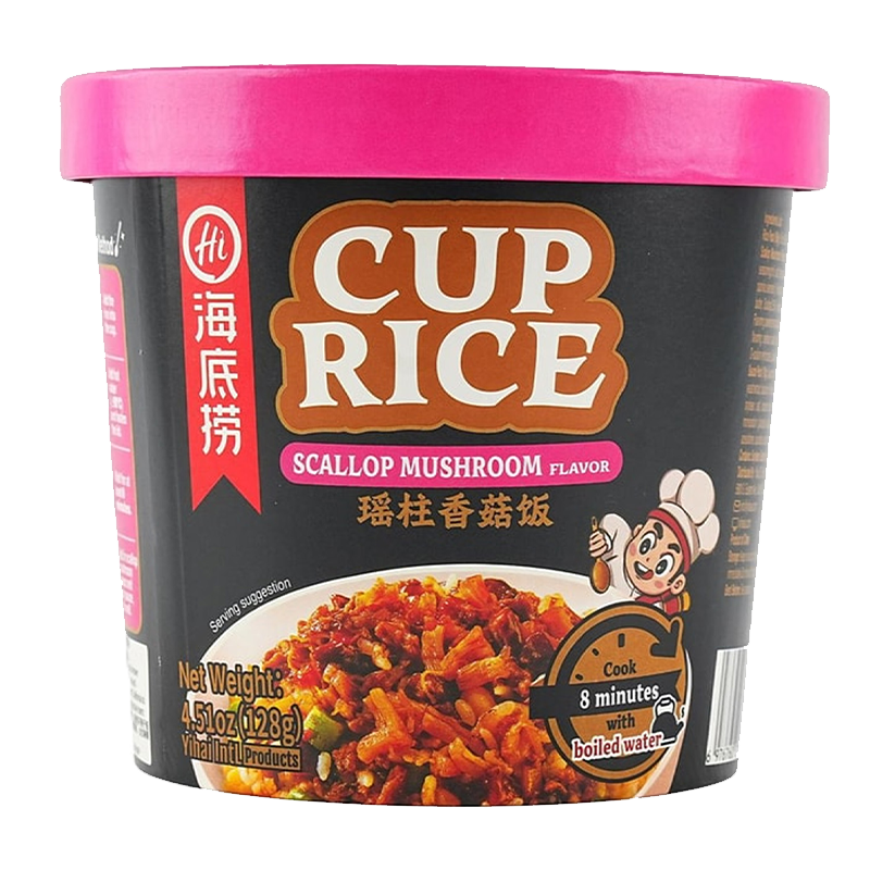 Haidilao Cup Rice (Scallop Mushroom Flavor) | 海底捞 瑶柱香菇拌饭 24boxes*128g