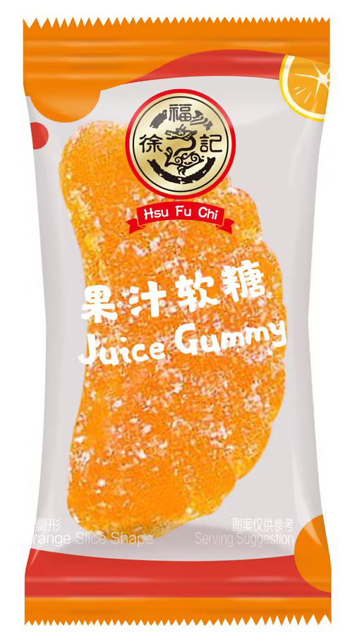 XFJ Orange Slice Shape Juice Gummy (Bulk Packaging) | 徐福记 大桔瓣 糖霜橡皮糖 （散包）4bags*1.5kg