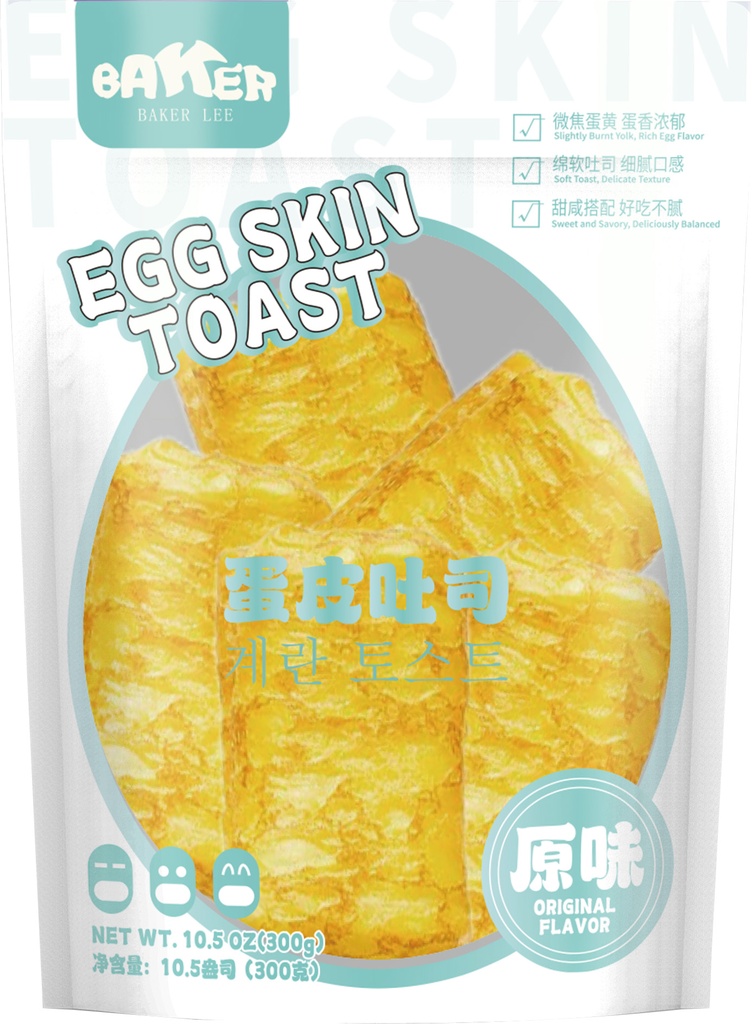 Baker Lee Taro Egg Crust Roll Toast | Baker Lee芋泥味蛋皮吐司 12bags*300g(4pcs)