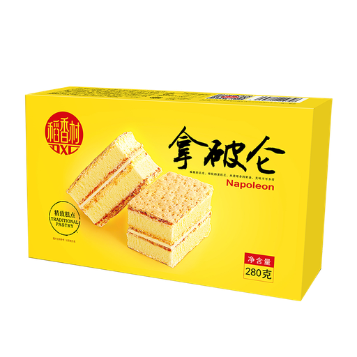 [M01129] 稻香村拿破仑蛋糕280g盒装 24boxes*280g