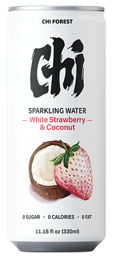 [A25305] GF Sparkling Water White Strawberry & Coconut 元气森林 苏打气泡水罐装 白草莓椰子味 4packs*6cans*330ml