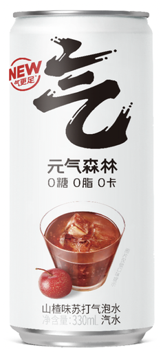 [A25316] GF Sparkling Water Hawberry Blast Flavor 元气森林 苏打气泡水罐装 山楂味 4packs*6cans*330ml