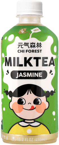 [A25402] GF Milk Tea Jasmine Flavor 元气森林 乳茶 茉香奶绿 12btls*450ml
