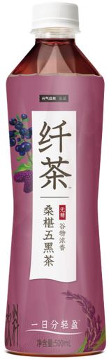 [A25704] GF Mulberry Wuhei Herbal Tea 元气森林 纤茶 桑椹五黑茶 15btls*500ml