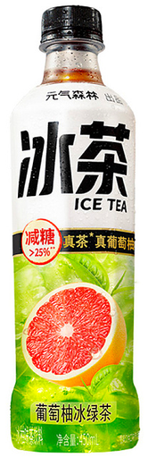 [A25905] GF Zesty Grapefruit Iced Green Tea 元气森林 葡萄柚 冰绿茶 15btls*450ml