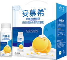 [A28204] AMX Ambpoeial Yogurt (Cheese) 安慕希 酸奶 芝士波波球味 8packs*10btls*200g