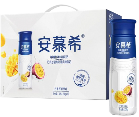 [A28303] AMX Ambpoeial Yogurt (Mango & Passion Fruit) 安慕希 酸奶 芒果百香果瓶 6packs*10btls*230g