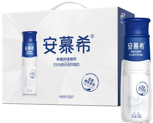 [A28304] AMX Ambpoeial Yogurt (Original) 安慕希 酸奶 原味瓶 6packs*10btls*230g