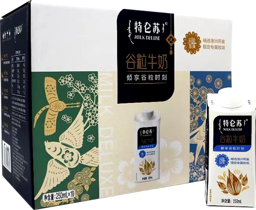 [A32702] MN Deluxe Milk with Oat 蒙牛 特仑苏 谷粒牛奶 6packs*10tetras*250ml