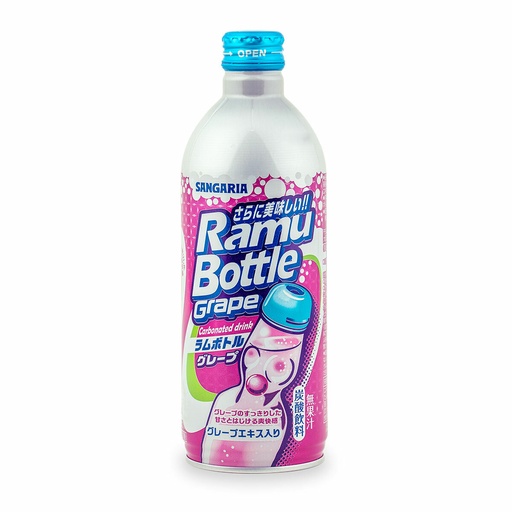 [A37101] Sangaria Grape Flavor Soda 三佳丽 汽水葡萄瓶装 (紫-242) 14297 24btls*500g