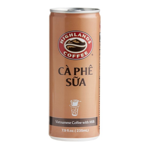 [A63101] Highlands Coffee Ready To Drink Milk 3 in 1 (Can) 高地咖啡 即喝牛奶咖啡 三合一 (罐) 4packs*6cans*235ml