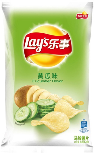 [B02201] Lay's Potato Chips (Cucumber) 乐事 黄瓜味薯片 袋装 22bags*70g