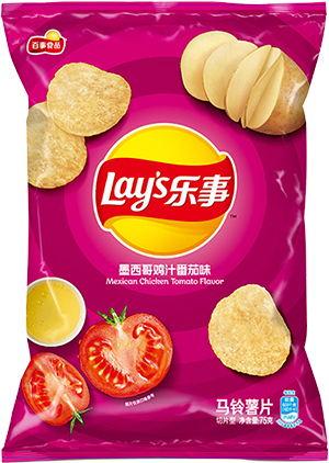 [B02204] Lay's Potato Chips (Mexican Tomato Chick) 乐事 墨西哥鸡汁西红柿味薯片 袋装 22bags*70g