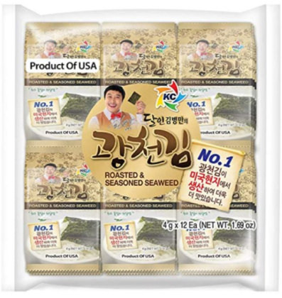 [B42102] Kimnori Master Roasted Seasoned Seaweed 韩国 Kimnori 达人即食紫菜 10bags*12packs*4g