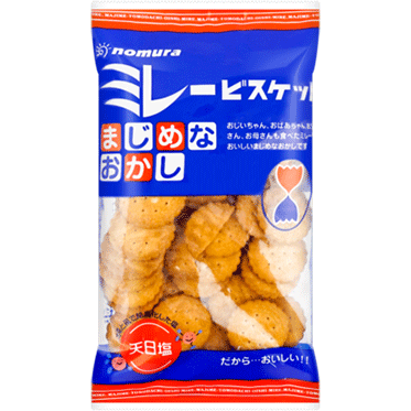 [B52101-1] Nomura Roasted Bean Serious Millet Biscuit 野村 海盐饼干 120g 20bags*120g