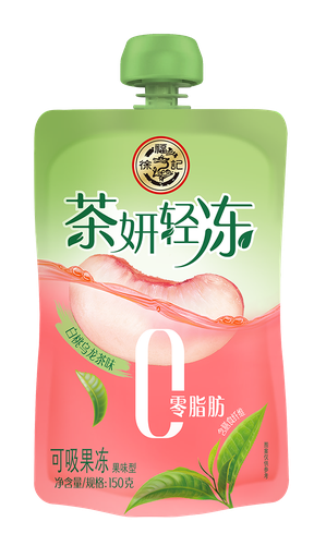 [B56322] XFJ Jelly Peach Oolong Flavor 徐福记 茶妍轻冻 可吸果冻 白桃乌龙味 40bags*150g