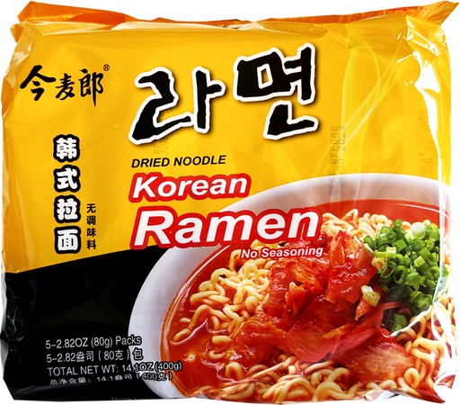 [D20801] JML Dried Noodle Korean Ramen No Seasoning 今麦郎 面块 韩式拉面 无调味料 6packs*5bags*80g
