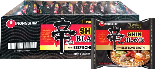 [D47502] NS 101003015 Shin Ramen Black 农心 黑色辛拉面 10连包 (黑029174) 10bags*130g