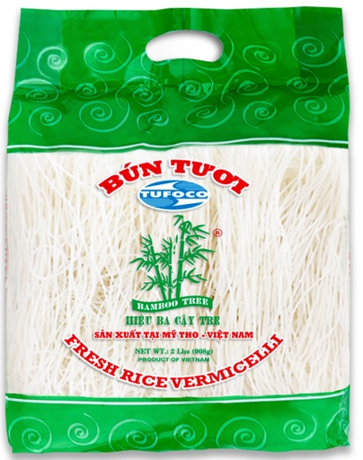 [D54201] Bamboo Tree Rice Vermicelli (Bun Tuoi) 2LB 三竹牌 越南米粉 908g 18bags*908g