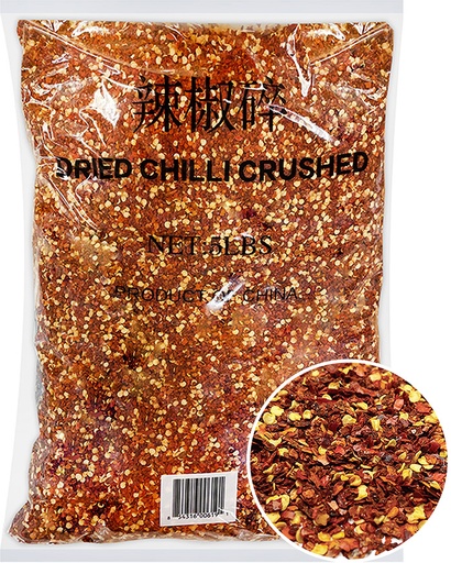 [E03101] DZSY Dried Red Chili-Crushed 辣椒碎 6bags*5lb