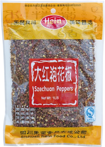 [E06102] HY SZECHUAN PEPPERS 禾菌 四川大红袍花椒 12bag*1lb