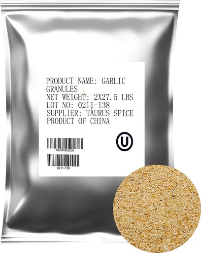 [E07102] Garlic Granulated 40-80 MESH 大蒜砂 40-80 Mesh 2bags*27.5lb