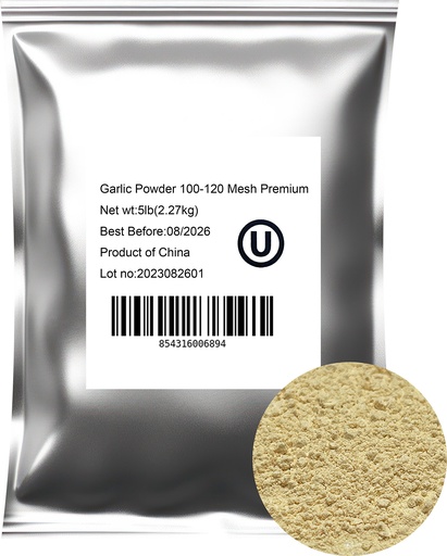 [E07301] DZSY Garlic Powder 100-120 MESH 蒜粉 100-120 Mesh 10bags*5lb